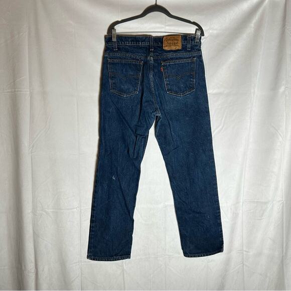 Vintage Levi’s 509 2017 Orange Tab Straight Leg Denim Blue Jeans Size 34X29 - Picture 2 of 9